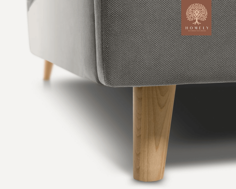 PLIDI | LIT DOUBLE EN TISSU ANTI-TACHES CAPITONNÉ AVEC SOMMIER COFFRE