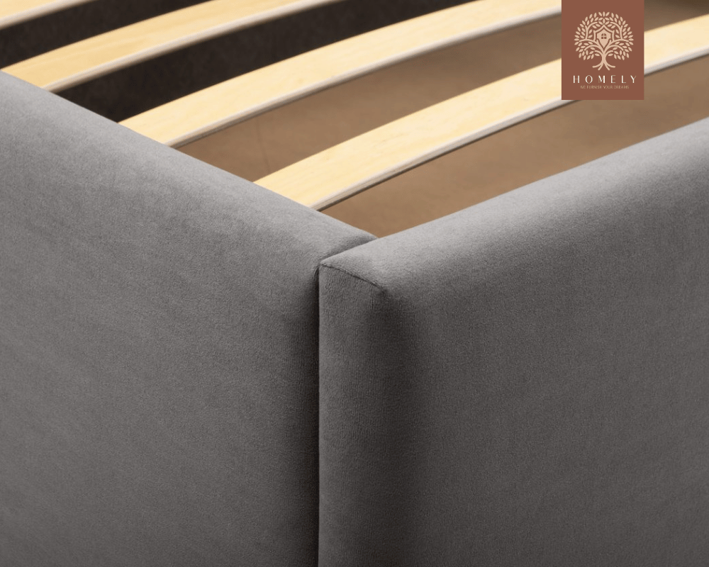 VEGA| LIT DOUBLE EN TISSU ANTI-TACHES CAPITONNÉ