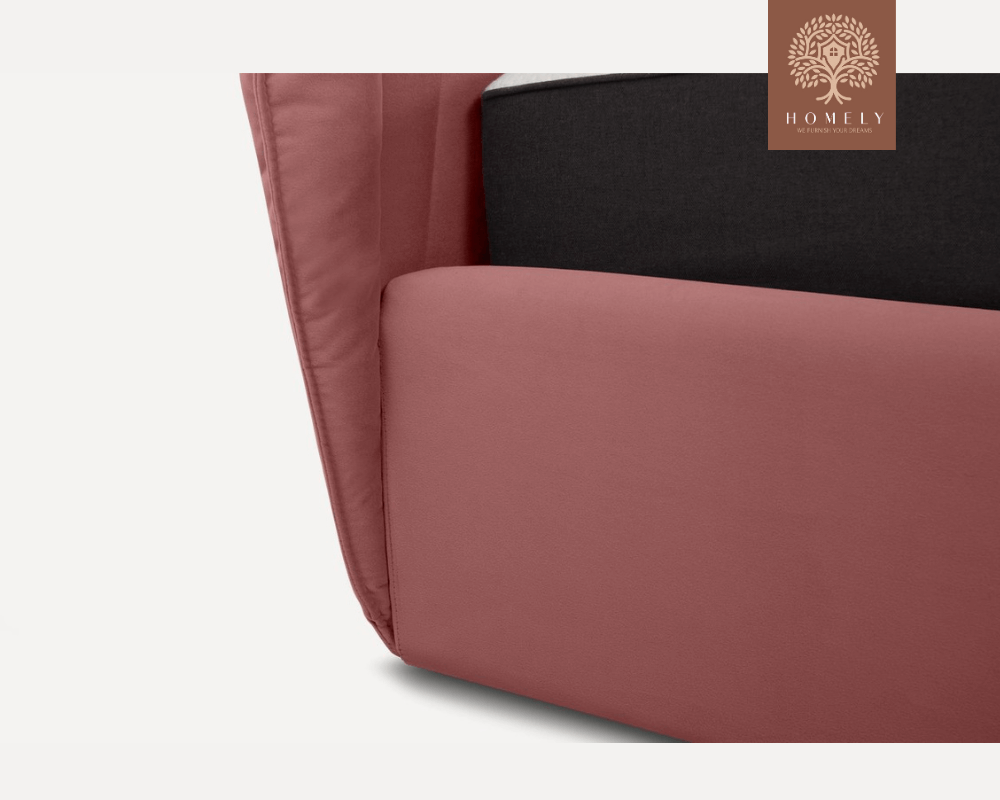 LEWIS | LIT DOUBLE EN TISSU ANTI-TACHES CAPITONNÉ AVEC SOMMIER COFFRE