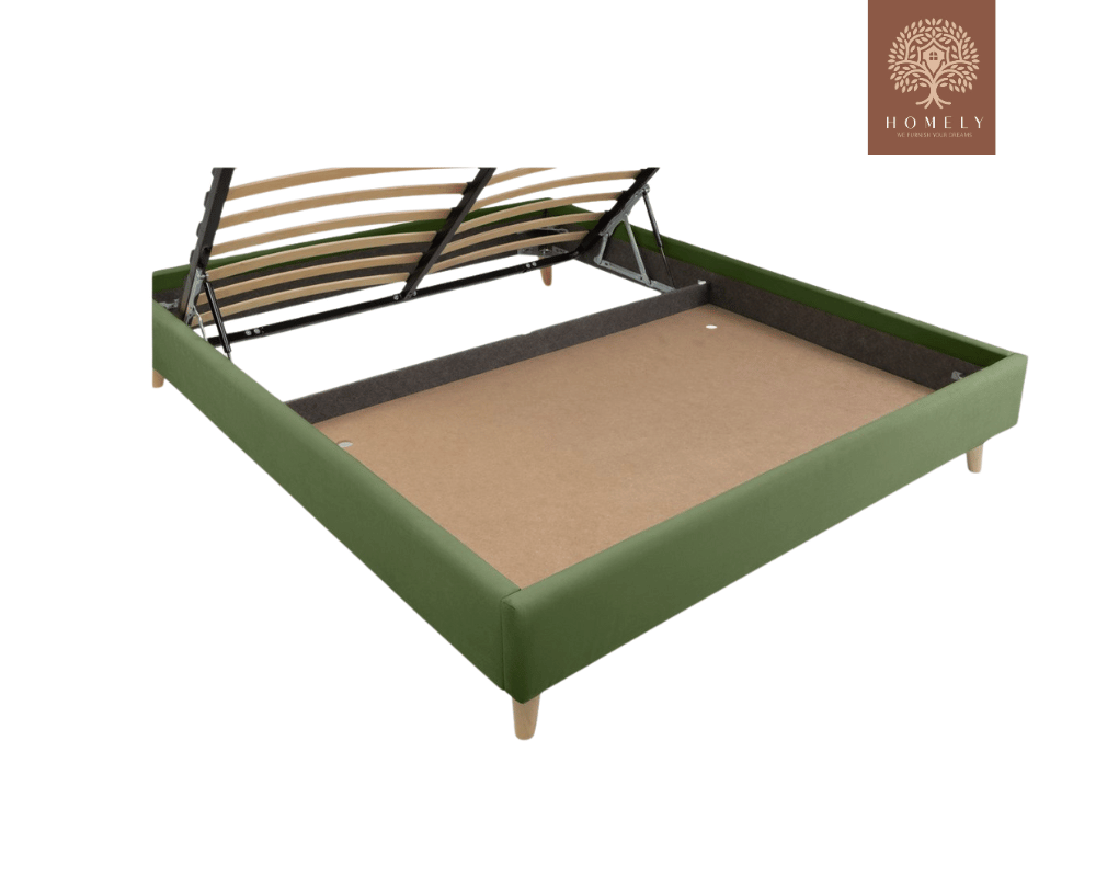 BRAN | LIT DOUBLE EN TISSU ANTI-TACHES CAPITONNÉ