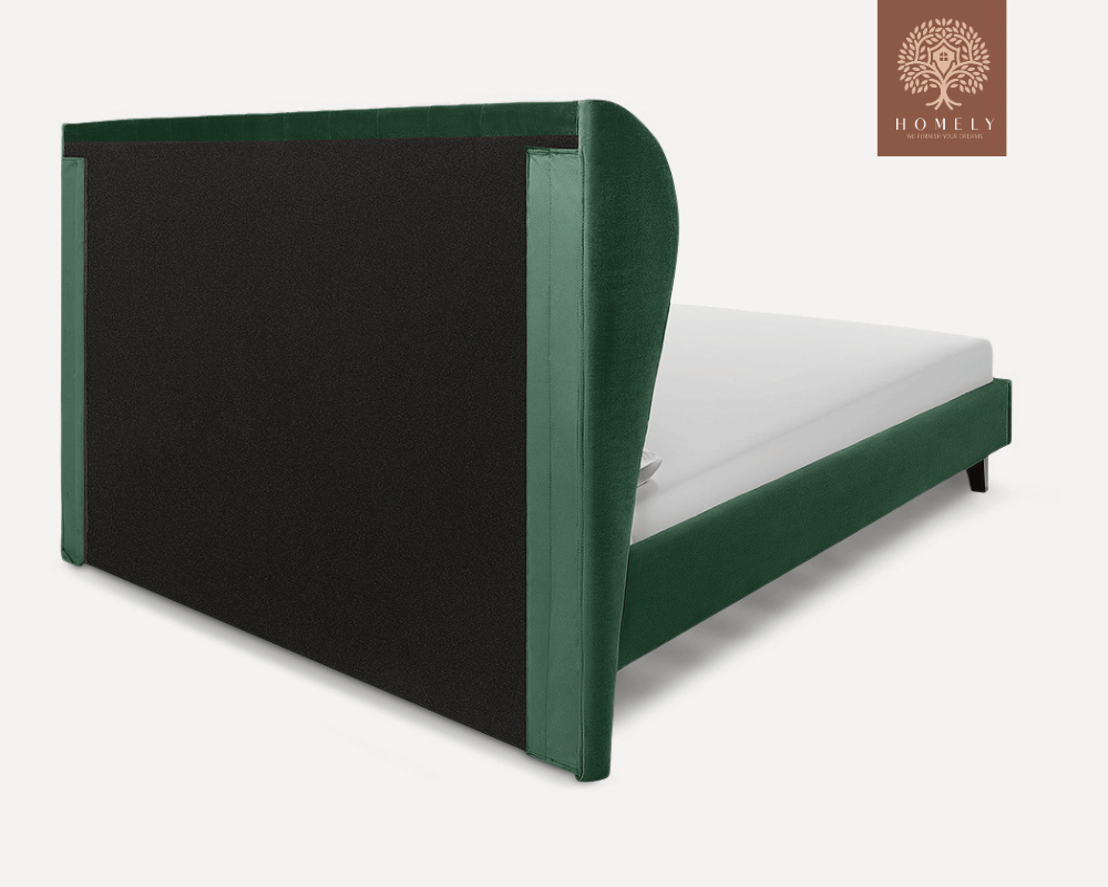 TESLA | LIT DOUBLE EN TISSU ANTI-TACHES CAPITONNÉ