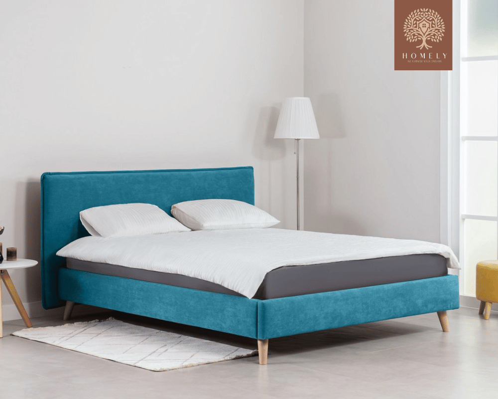 CHIEVO | LIT DOUBLE EN TISSU ANTI-TACHES CAPITONNÉ