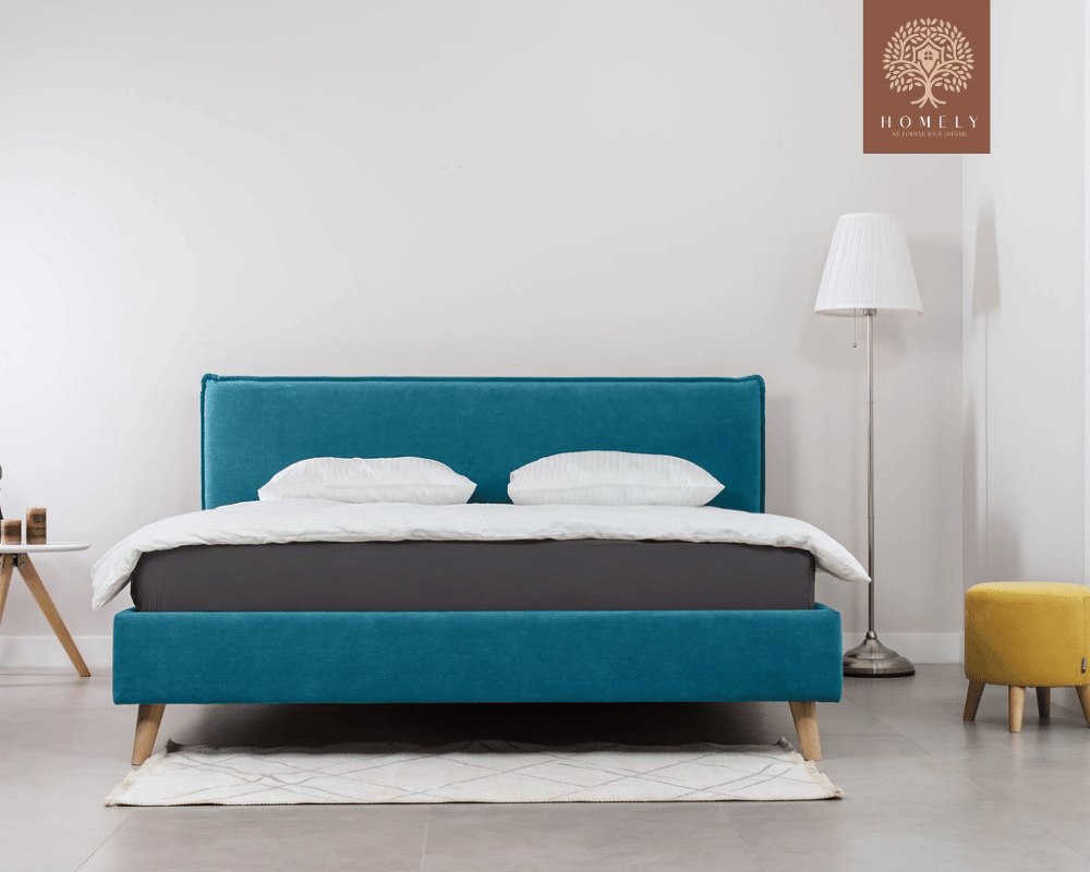 CHIEVO | LIT DOUBLE EN TISSU ANTI-TACHES CAPITONNÉ