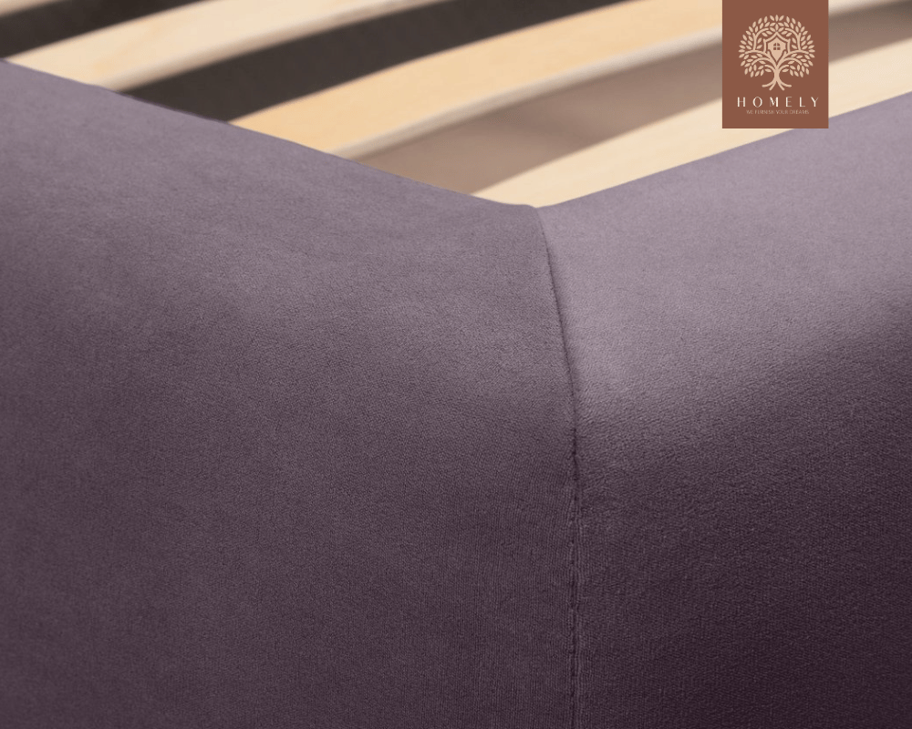 RISER | LIT DOUBLE EN TISSU ANTI-TACHES CAPITONNÉ