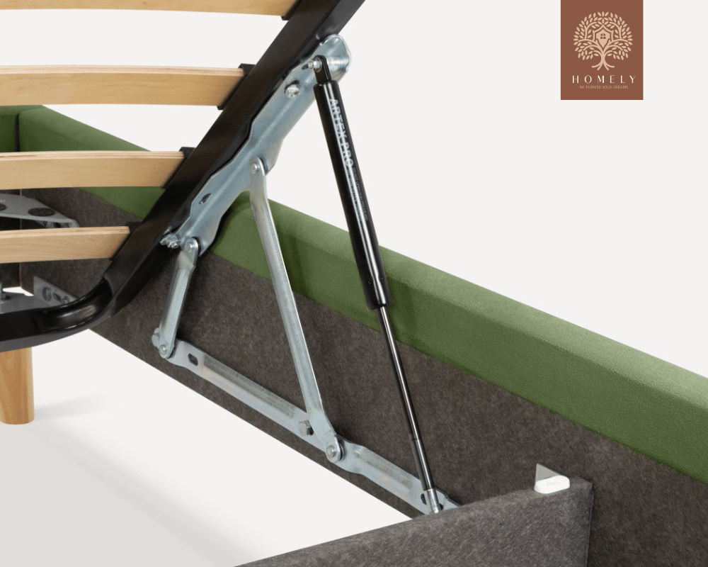 BRAN | LIT DOUBLE EN TISSU ANTI-TACHES CAPITONNÉ