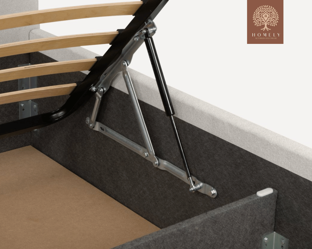 ADONA | LIT DOUBLE EN TISSU ANTI-TACHES CAPITONNÉ