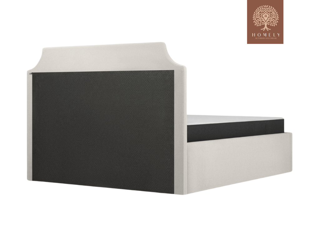 ADONA | LIT DOUBLE EN TISSU ANTI-TACHES CAPITONNÉ