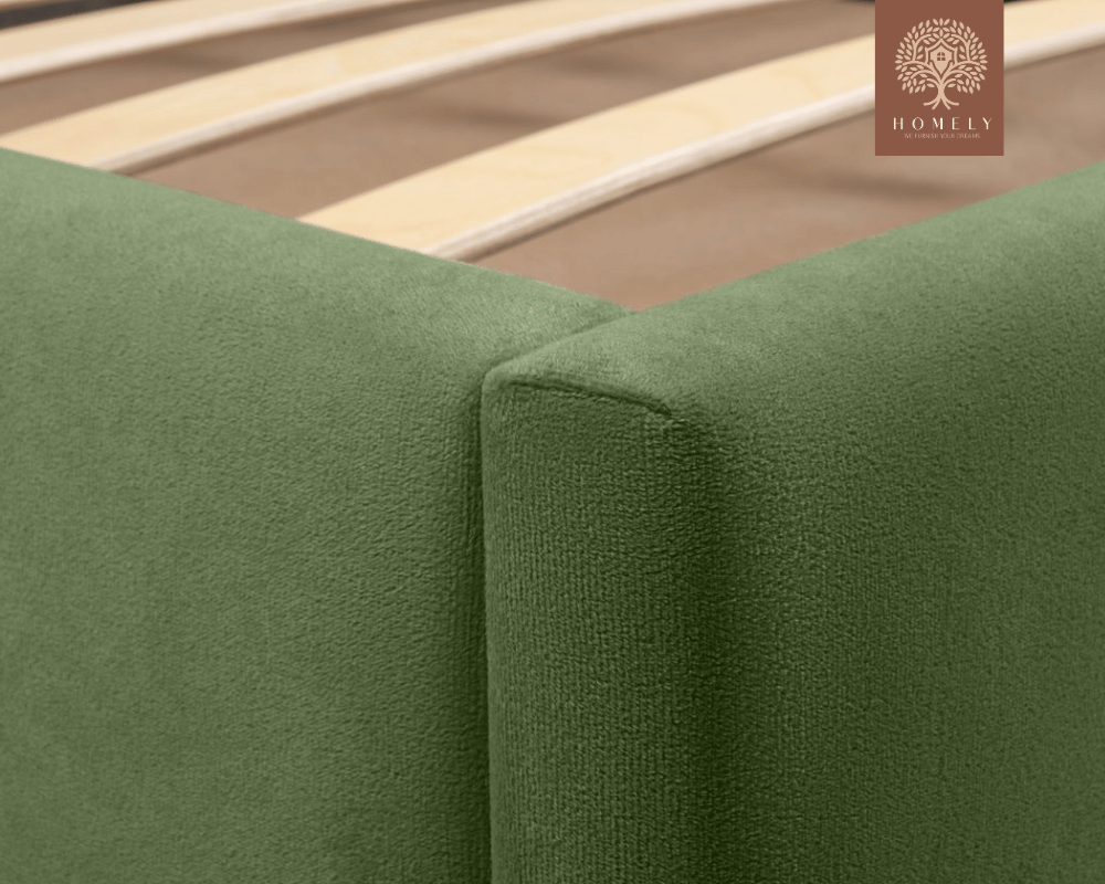 BRAN | LIT DOUBLE EN TISSU ANTI-TACHES CAPITONNÉ