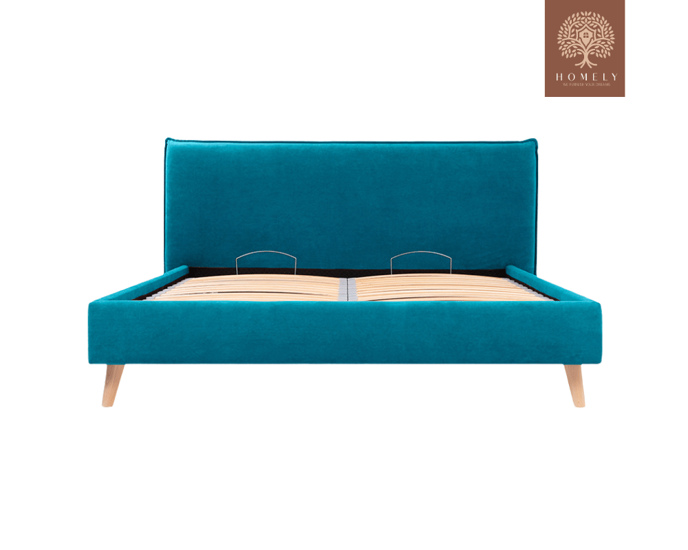 CHIEVO | LIT DOUBLE EN TISSU ANTI-TACHES CAPITONNÉ