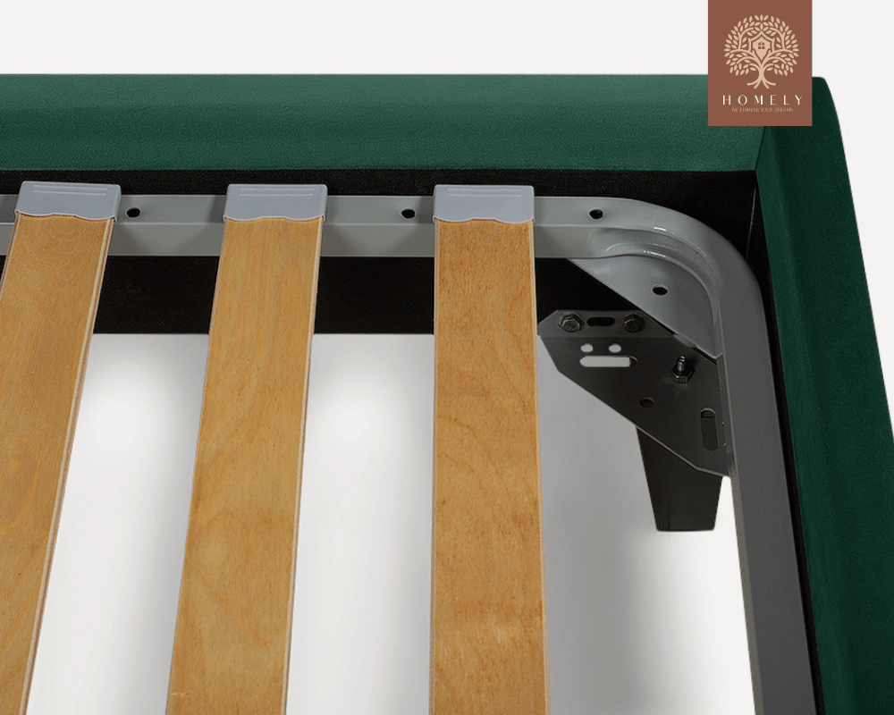 TESLA | LIT DOUBLE EN TISSU ANTI-TACHES CAPITONNÉ