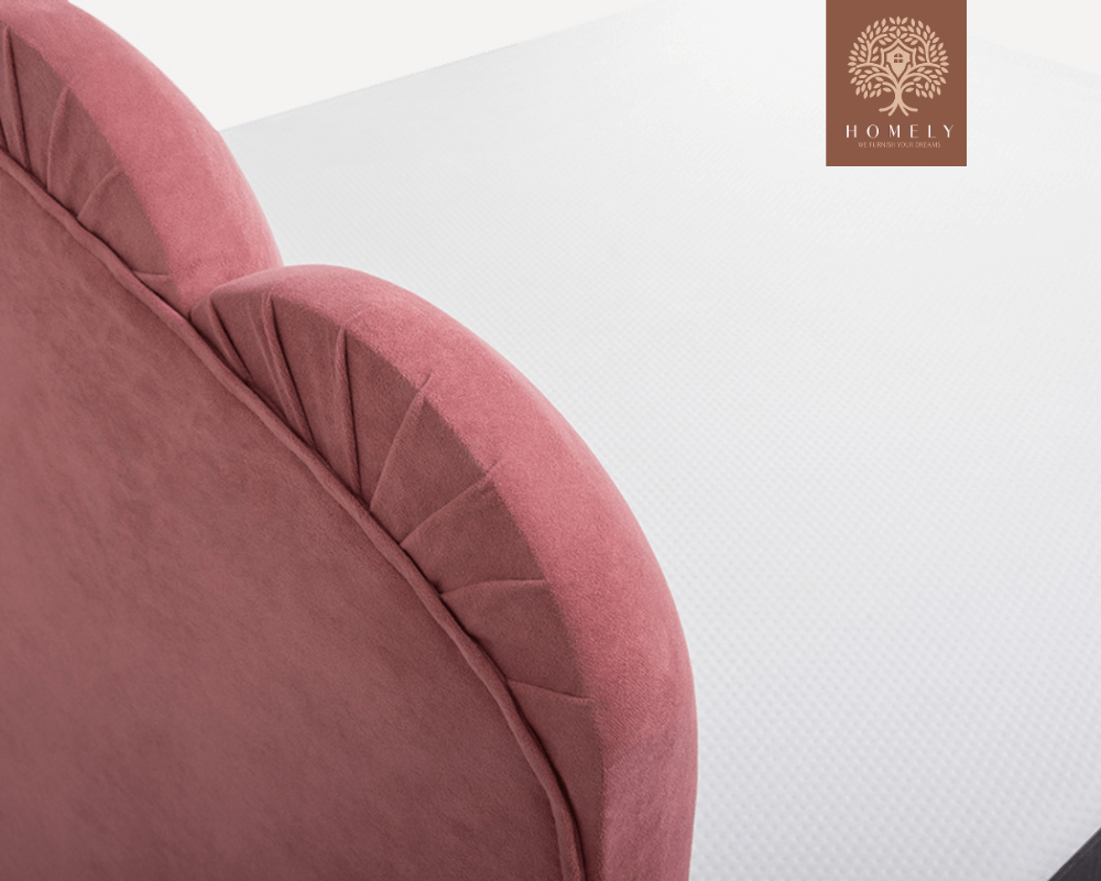 LIEL | LIT DOUBLE EN TISSU ANTI-TACHES CAPITONNÉ AVEC SOMMIER COFFRE