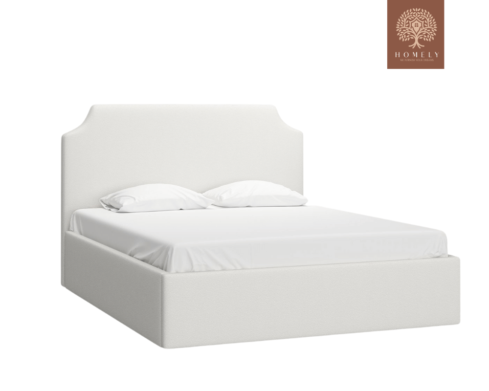 ADONA | LIT DOUBLE EN TISSU ANTI-TACHES CAPITONNÉ