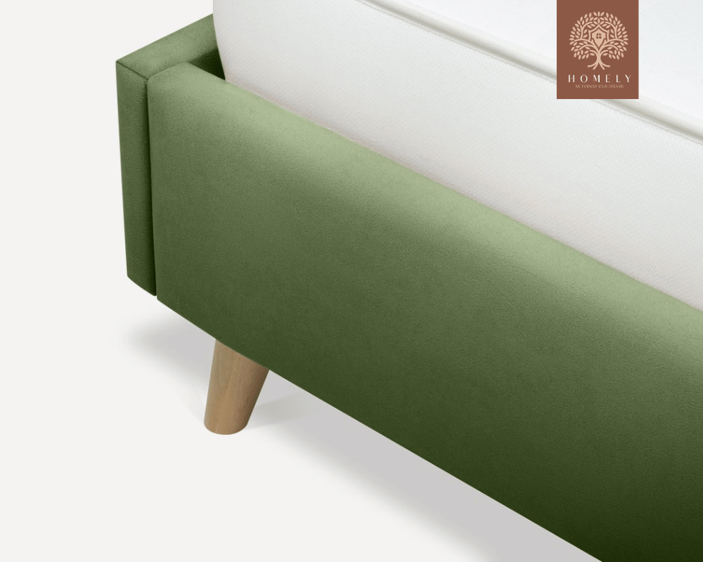 BRAN | LIT DOUBLE EN TISSU ANTI-TACHES CAPITONNÉ