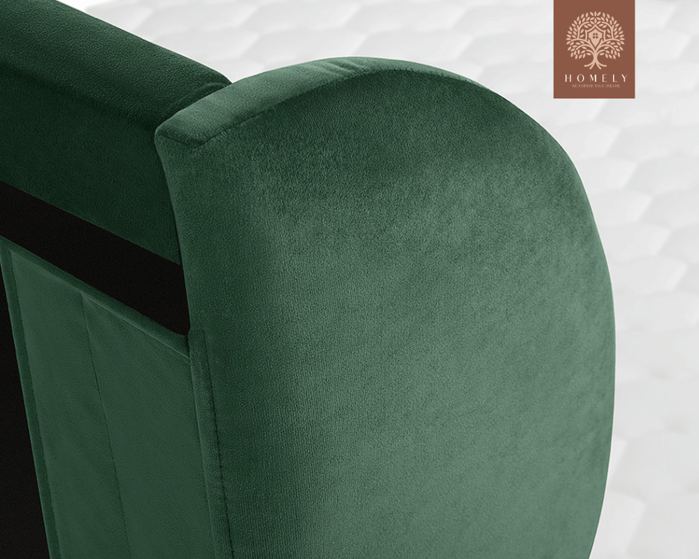 TESLA | LIT DOUBLE EN TISSU ANTI-TACHES CAPITONNÉ