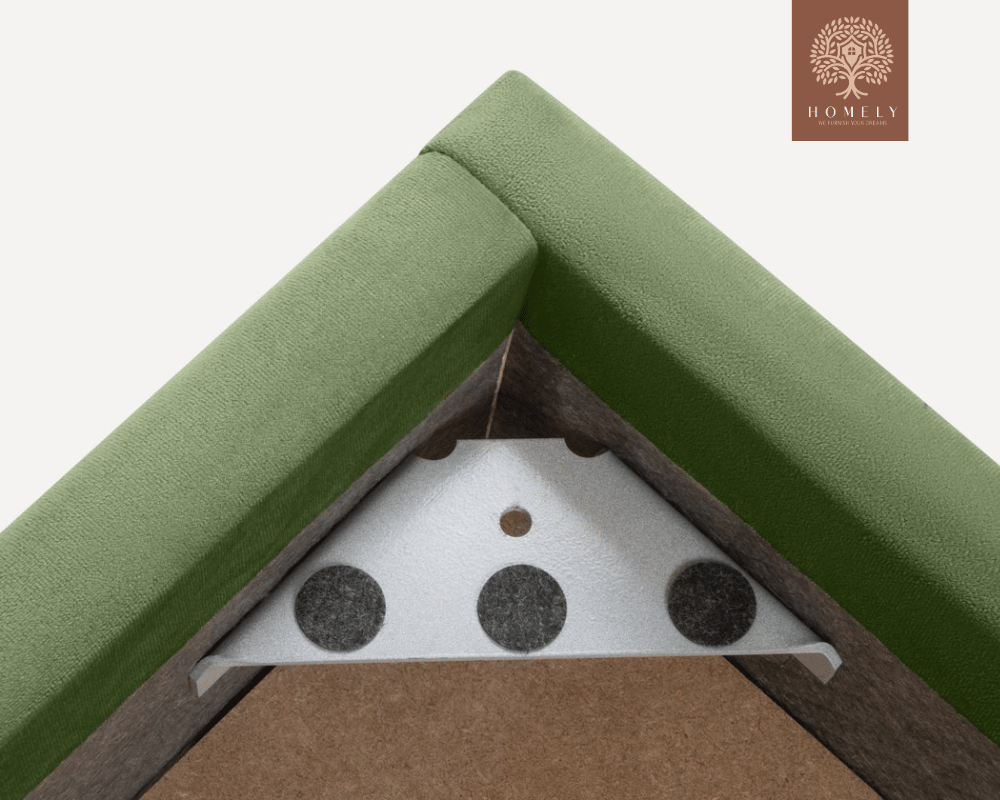 BRAN | LIT DOUBLE EN TISSU ANTI-TACHES CAPITONNÉ