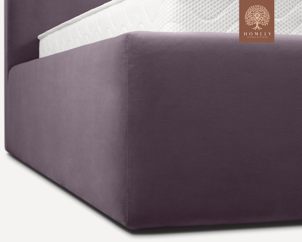 RISER | LIT DOUBLE EN TISSU ANTI-TACHES CAPITONNÉ