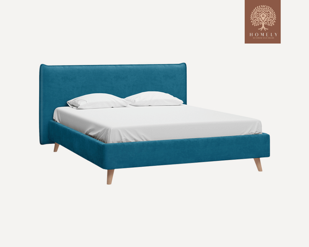 CHIEVO | LIT DOUBLE EN TISSU ANTI-TACHES CAPITONNÉ