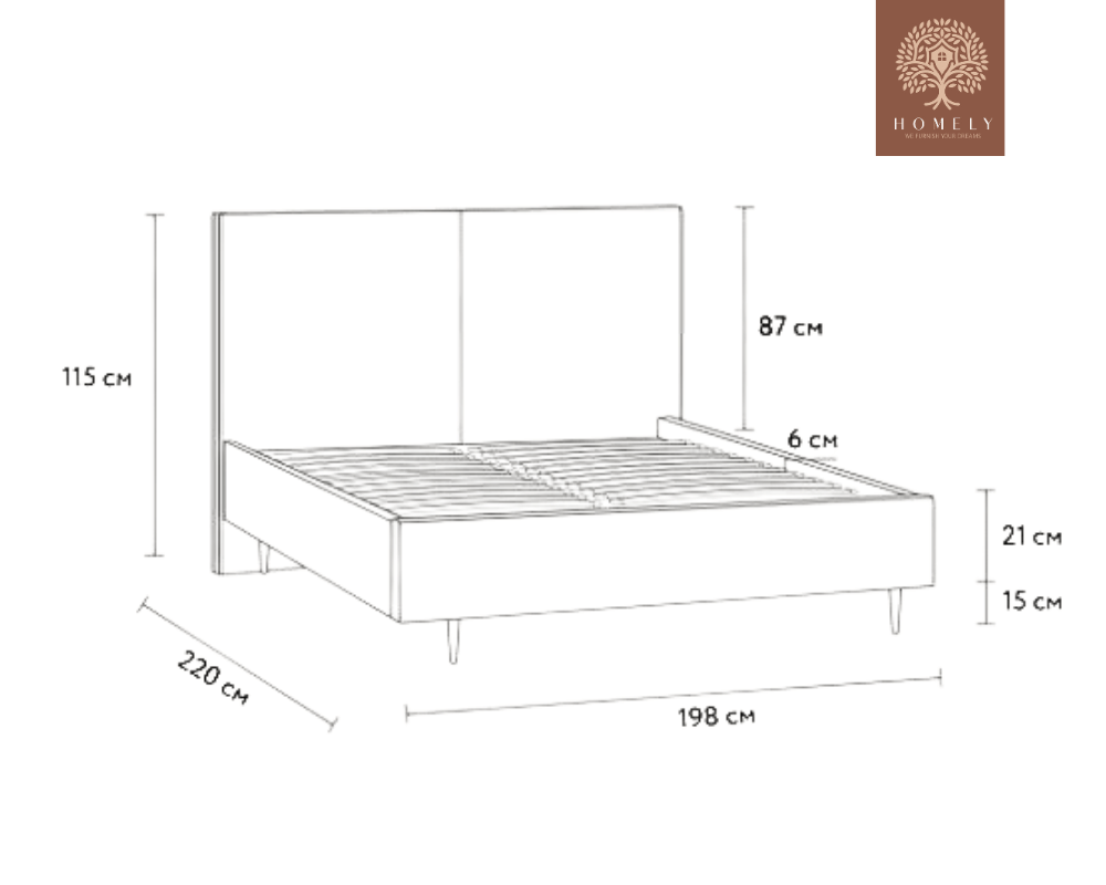 EBIE | LIT DOUBLE EN TISSU ANTI-TACHES CAPITONNÉ