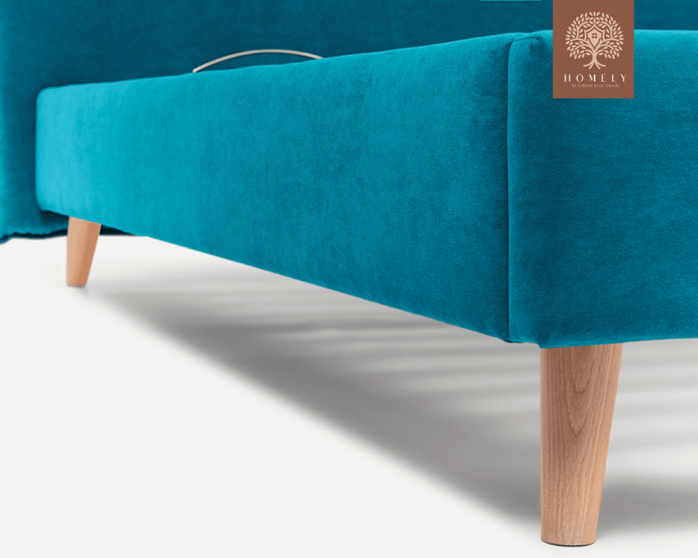 CHIEVO | LIT DOUBLE EN TISSU ANTI-TACHES CAPITONNÉ