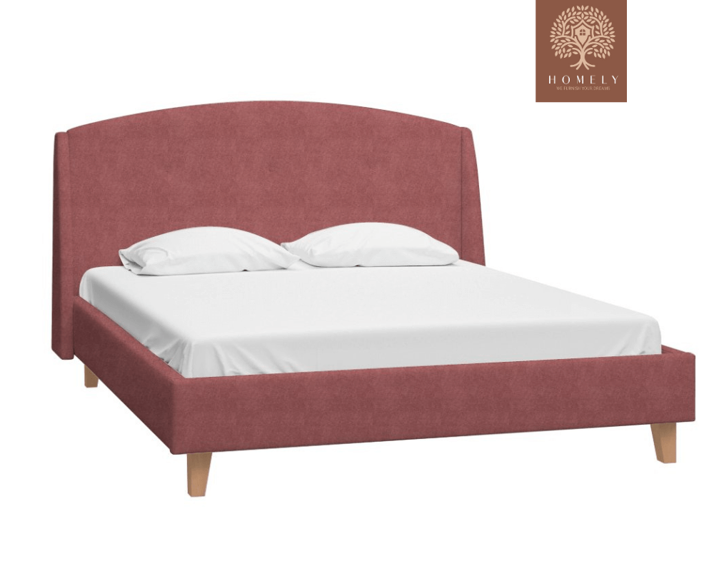 TAYLORY | LIT DOUBLE EN TISSU ANTI-TACHES CAPITONNÉ AVEC SOMMIER COFFRE