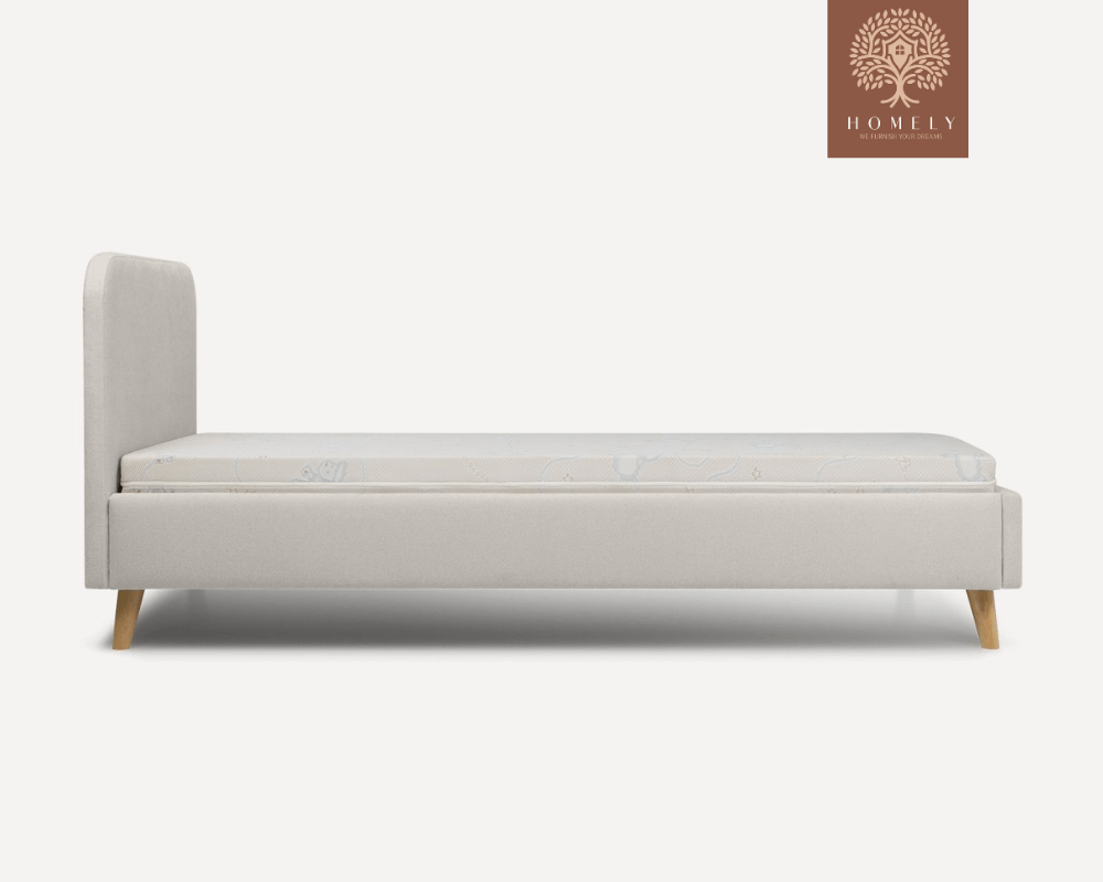 LIGHTSEY | LIT EN TISSU ANTI-TACHES CAPITONNÉ AVEC SOMMIER COFFRE