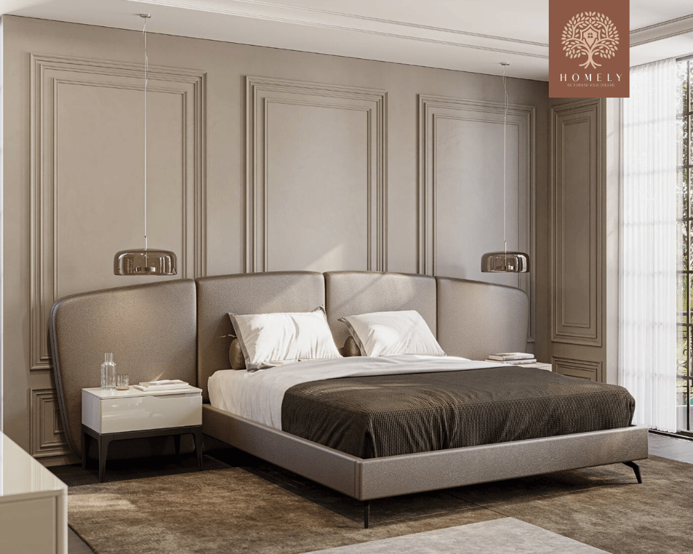 CARDI  LIT DOUBLE AVEC TETE DE LIT XXL