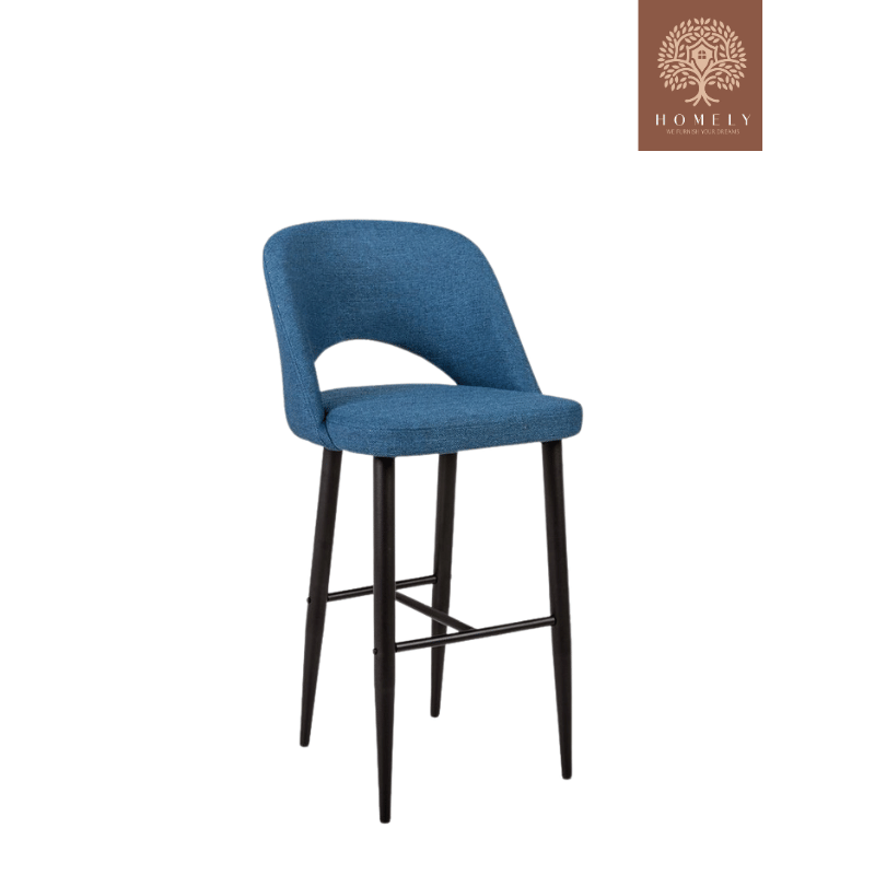 TOMY TABOURET DE BAR AVEC PIEDS EN MÉTAL.