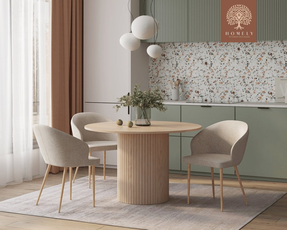 SNORI CHAISE MODERNE CAPITONNÉE EN VELOURS ANTI-TACHE PIEDS EN BOIS ROUGE