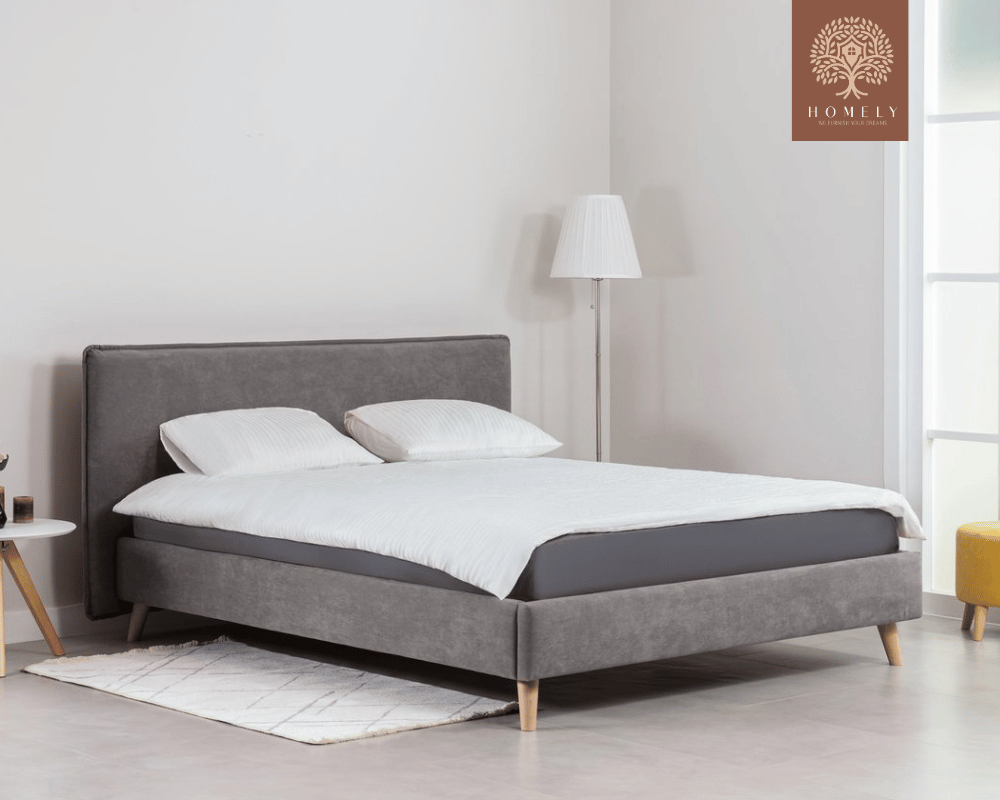 CHIEVO | LIT DOUBLE EN TISSU ANTI-TACHES CAPITONNÉ