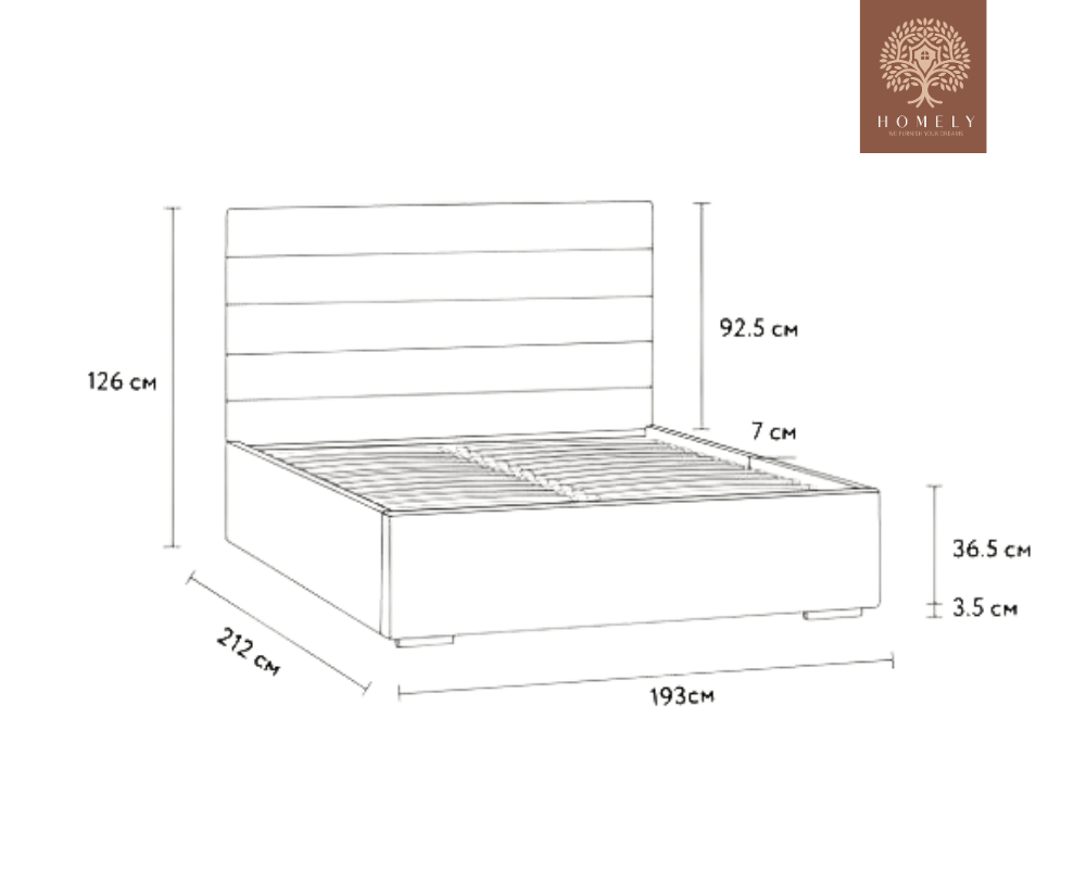 LOISON | LIT DOUBLE EN TISSU ANTI-TACHES CAPITONNÉ