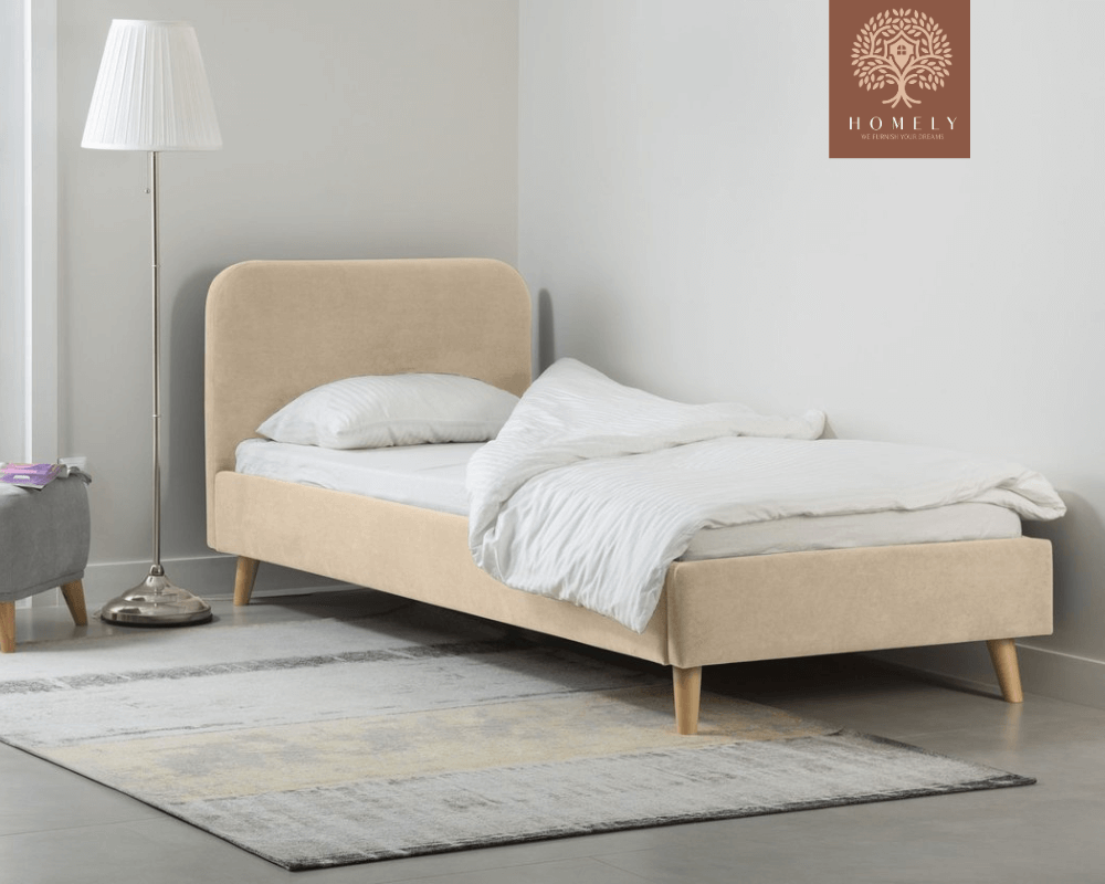 LIGHTSEY | LIT EN TISSU ANTI-TACHES CAPITONNÉ AVEC SOMMIER COFFRE