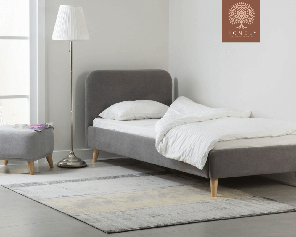 LIGHTSEY | LIT EN TISSU ANTI-TACHES CAPITONNÉ AVEC SOMMIER COFFRE