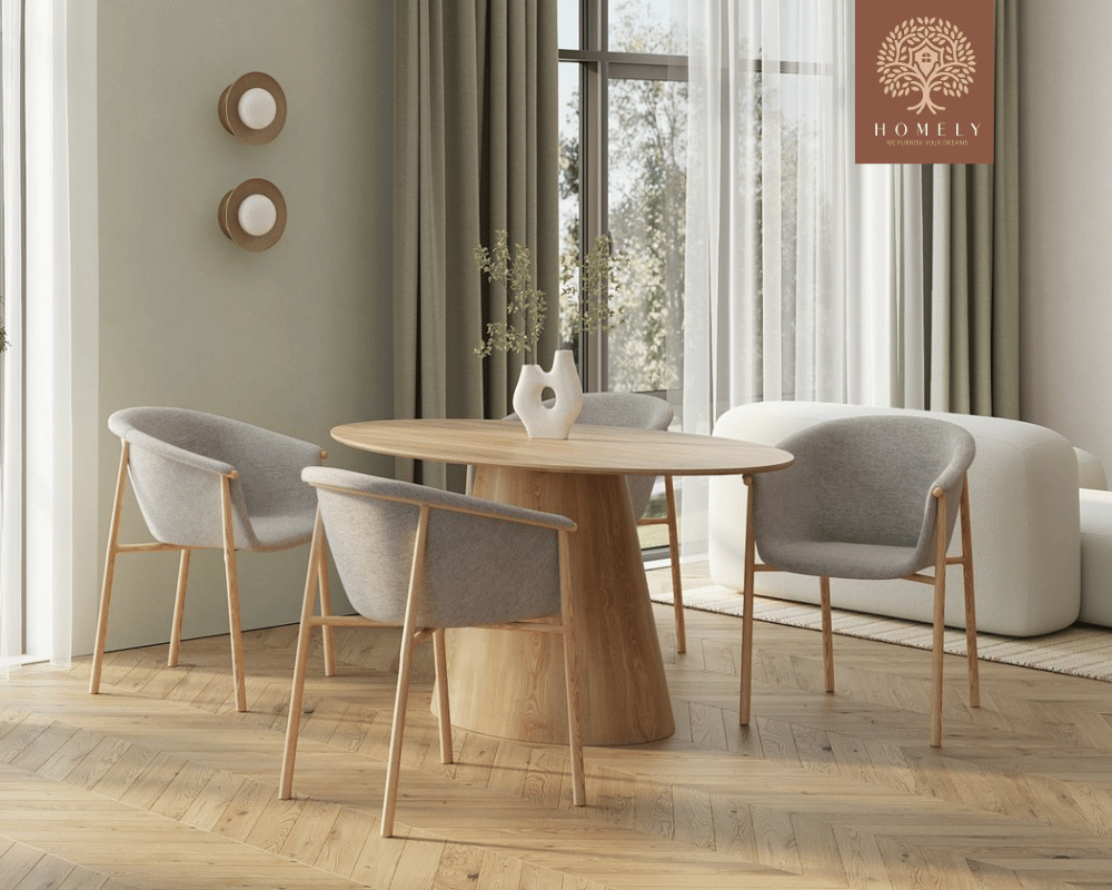 NIXON CHAISE MODERNE CAPITONNÉE EN VELOURS ANTI-TACHE PIEDS EN BOIS ROUGE