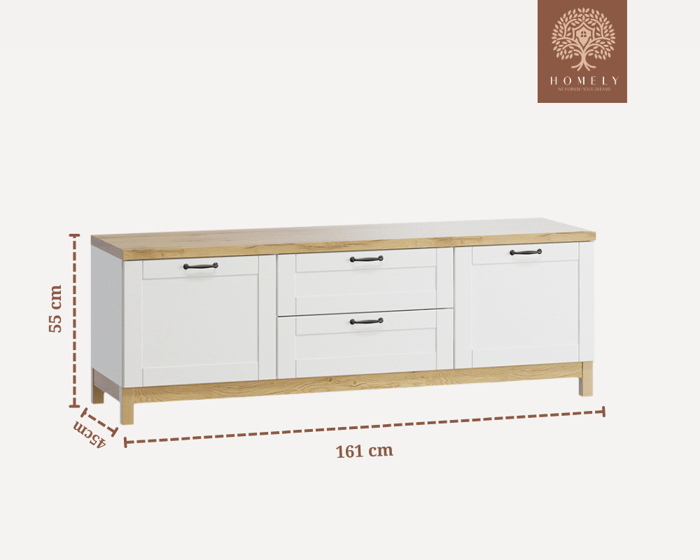 RAVENNE-ENSEMBLE DE MEUBLE TV NORDIC