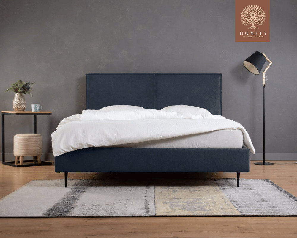 EBIE | LIT DOUBLE EN TISSU ANTI-TACHES CAPITONNÉ