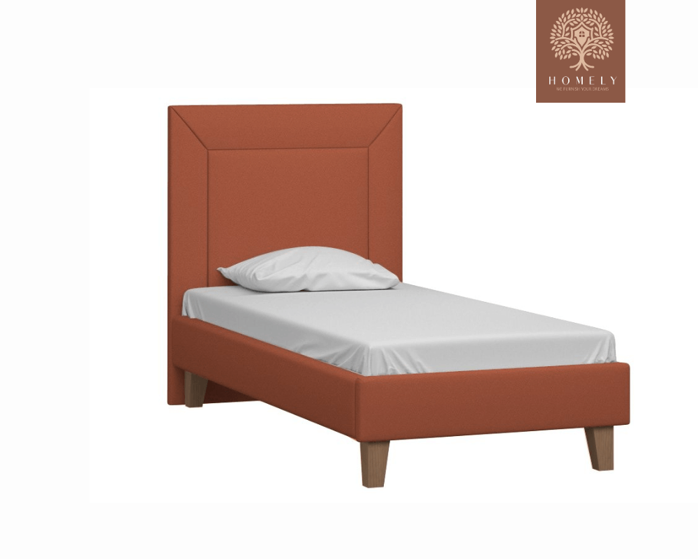 WILLEM | LIT DOUBLE EN TISSU ANTI-TACHES CAPITONNÉ AVEC SOMMIER COFFRE