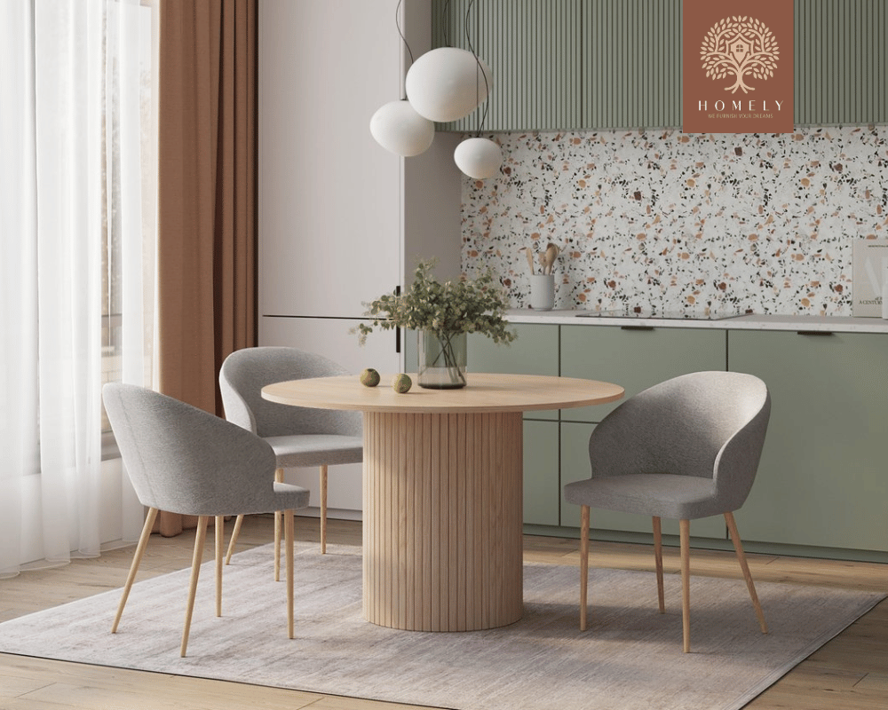 SNORI CHAISE MODERNE CAPITONNÉE EN VELOURS ANTI-TACHE PIEDS EN BOIS ROUGE