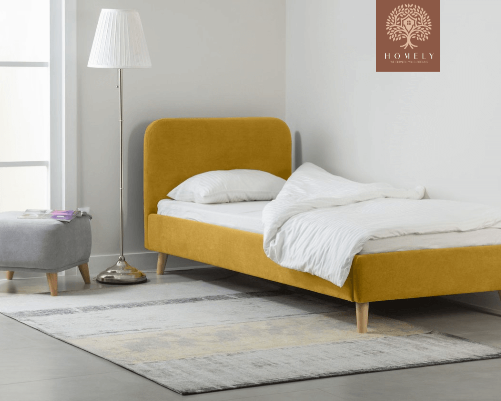 LIGHTSEY | LIT EN TISSU ANTI-TACHES CAPITONNÉ AVEC SOMMIER COFFRE