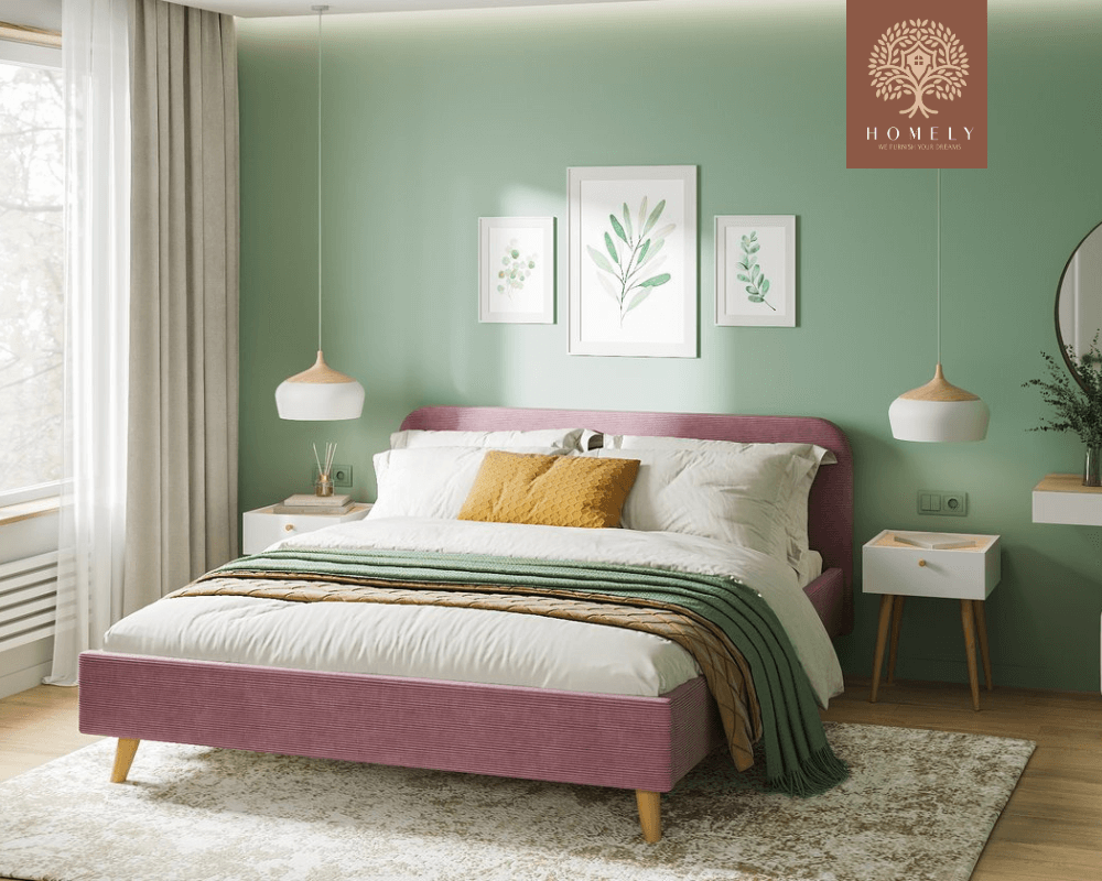 LIGHTSEY | LIT EN TISSU ANTI-TACHES CAPITONNÉ AVEC SOMMIER COFFRE