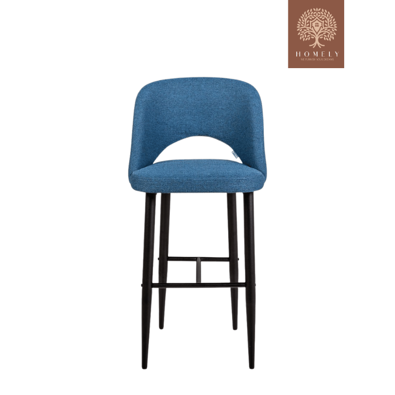 TOMY TABOURET DE BAR AVEC PIEDS EN MÉTAL.