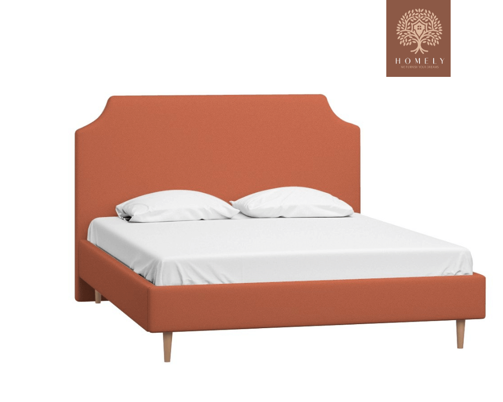 ADONA | LIT DOUBLE EN TISSU ANTI-TACHES CAPITONNÉ AVEC SOMMIER COFFRE