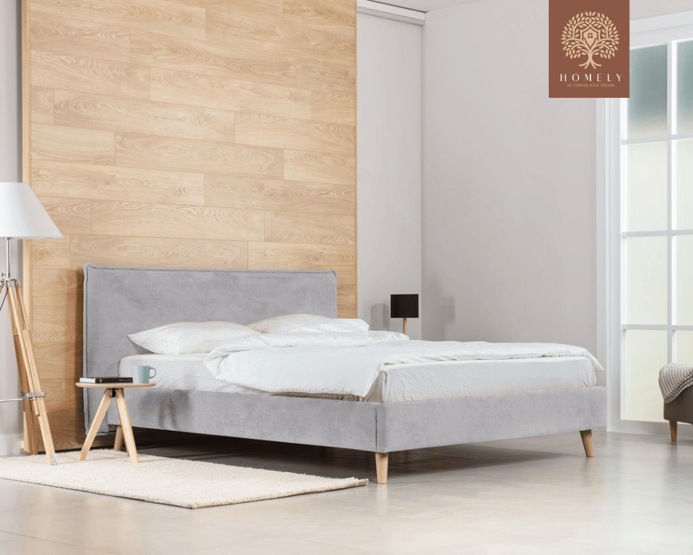 CHIEVO | LIT DOUBLE EN TISSU ANTI-TACHES CAPITONNÉ