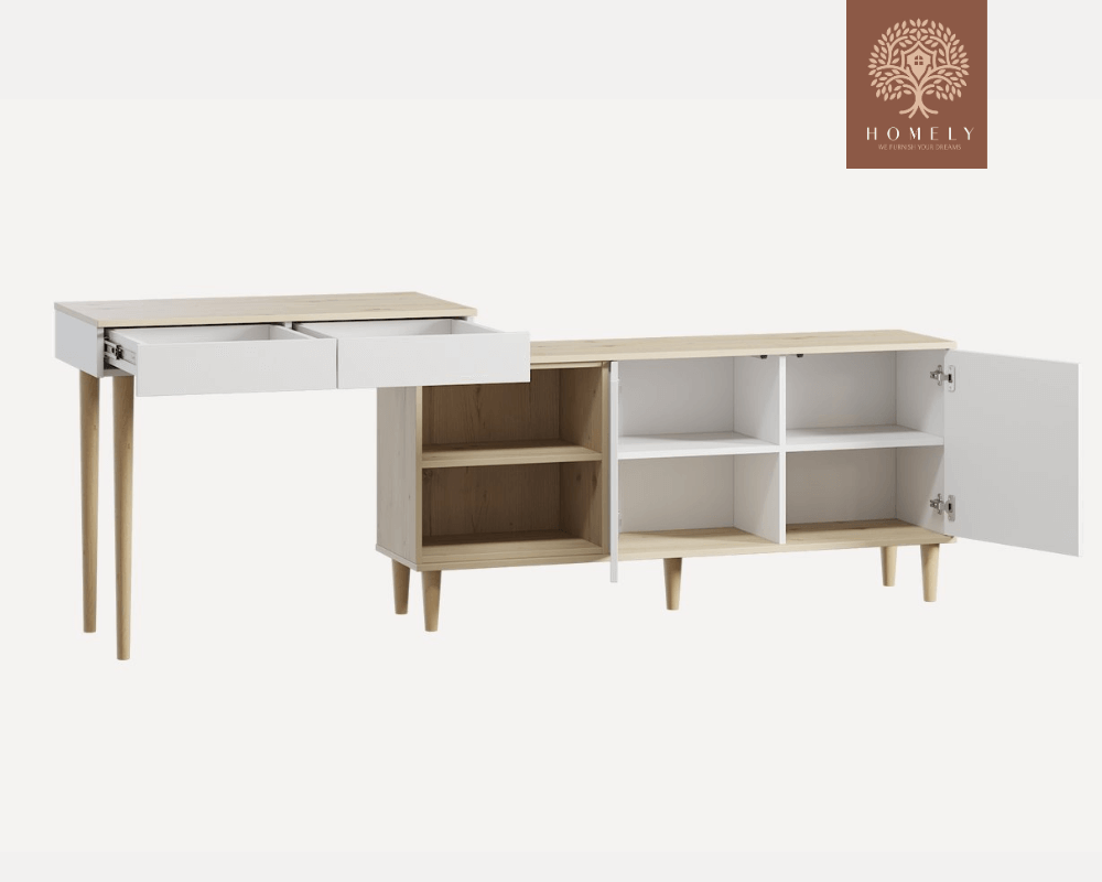 ELWOOD_ENSEMBLE DE MEUBLE TV AVEC BUREAU