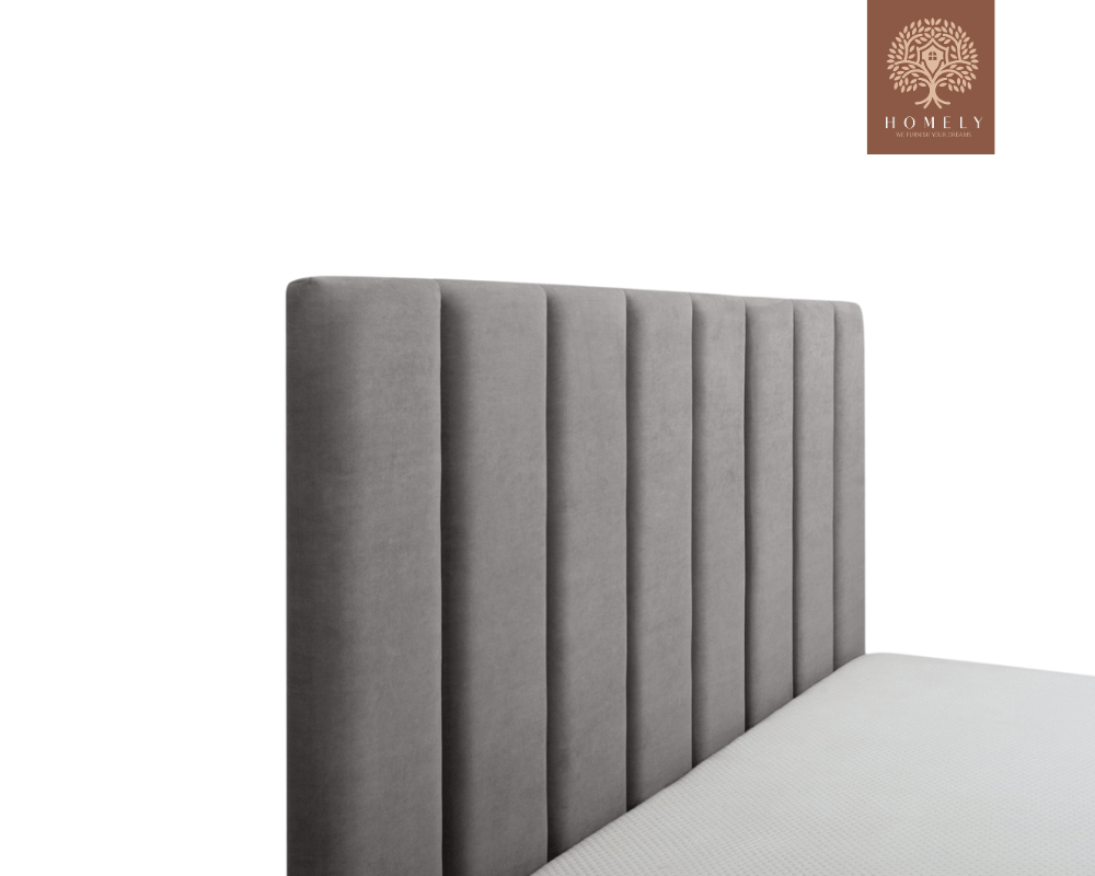 VEGA| LIT DOUBLE EN TISSU ANTI-TACHES CAPITONNÉ