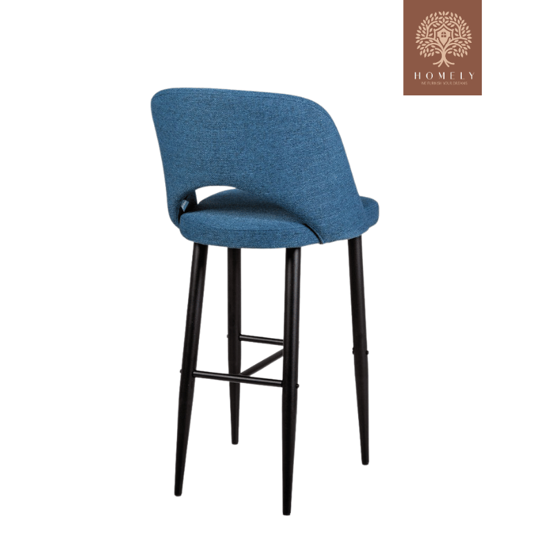 TOMY TABOURET DE BAR AVEC PIEDS EN MÉTAL.