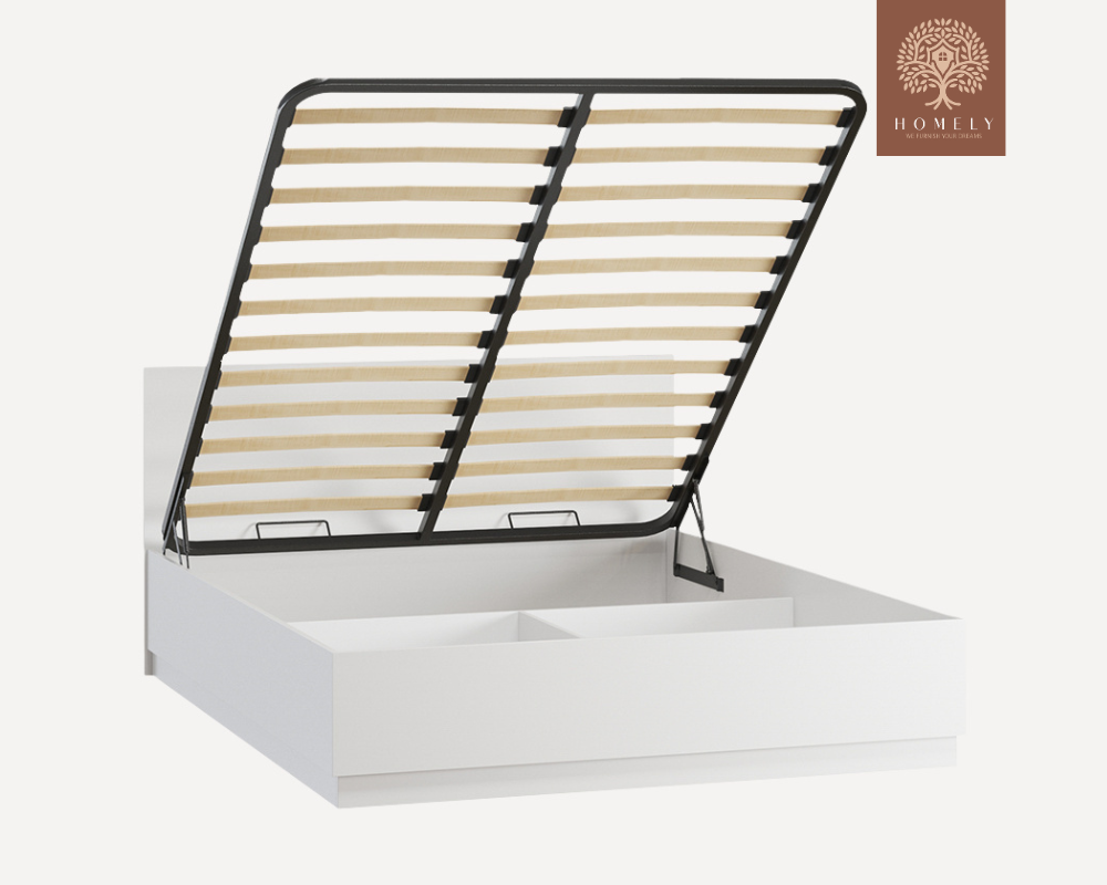 STELLA | LIT DOUBLE POUR ADULTE  AVEC SOMMIER COFFRE