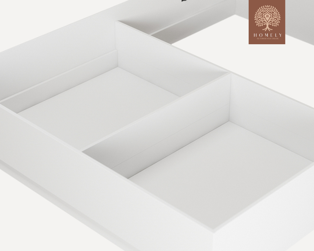 STELLA | LIT DOUBLE POUR ADULTE  AVEC SOMMIER COFFRE