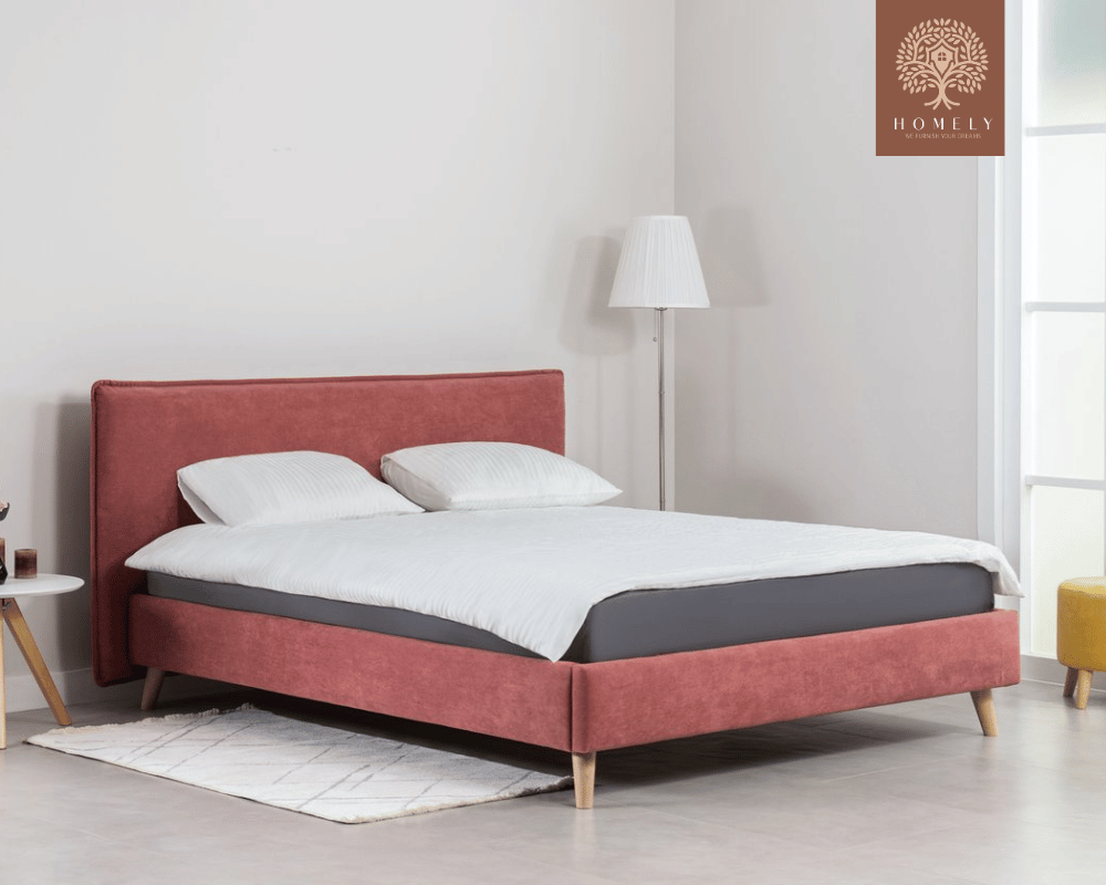 CHIEVO | LIT DOUBLE EN TISSU ANTI-TACHES CAPITONNÉ