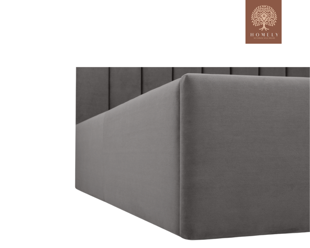 VEGA| LIT DOUBLE EN TISSU ANTI-TACHES CAPITONNÉ