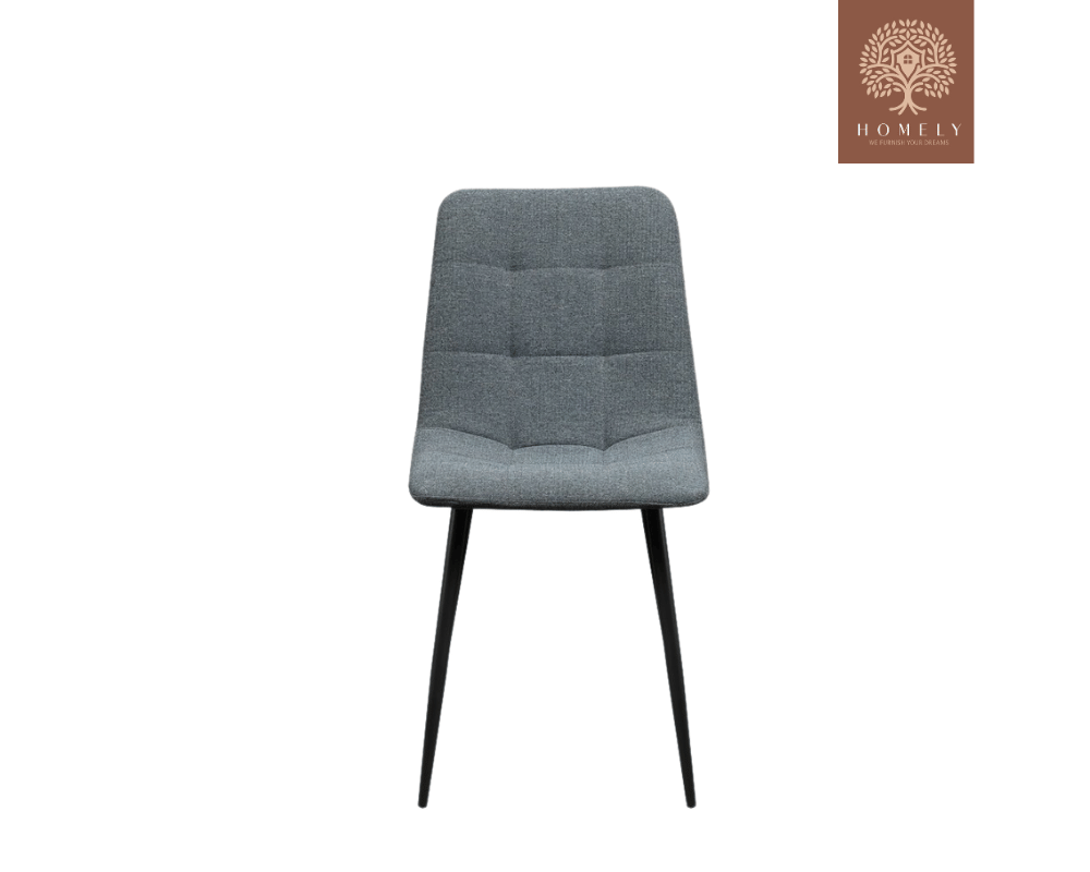 DWEN CHAISE  MODERNE CAPITONNÉE EN VELOURS ANTI-TACHE PIEDS EN METAL